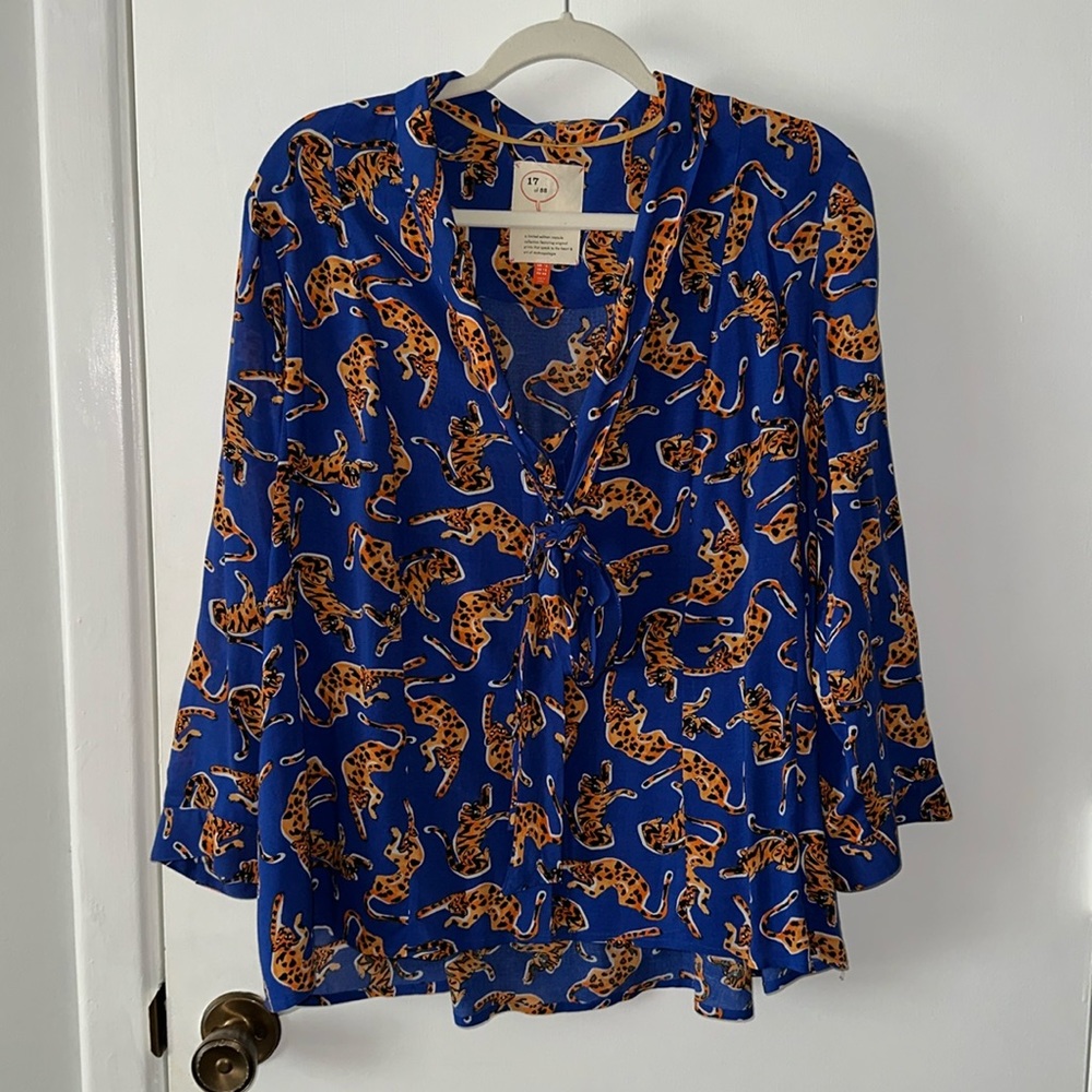Anthropologie Tiger Blouse